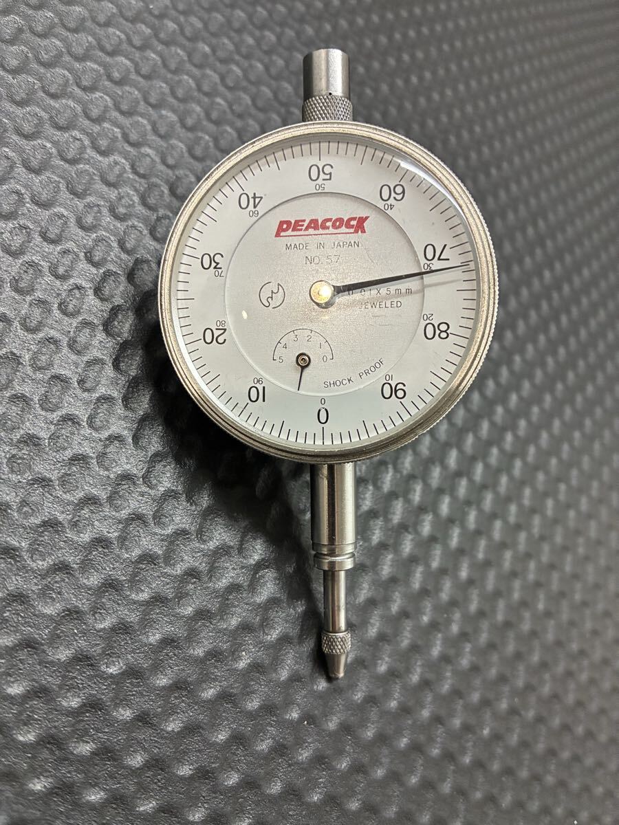 PEACOCK　ダイヤルゲージ　0.01×5mm　No.57 尾崎製作所
