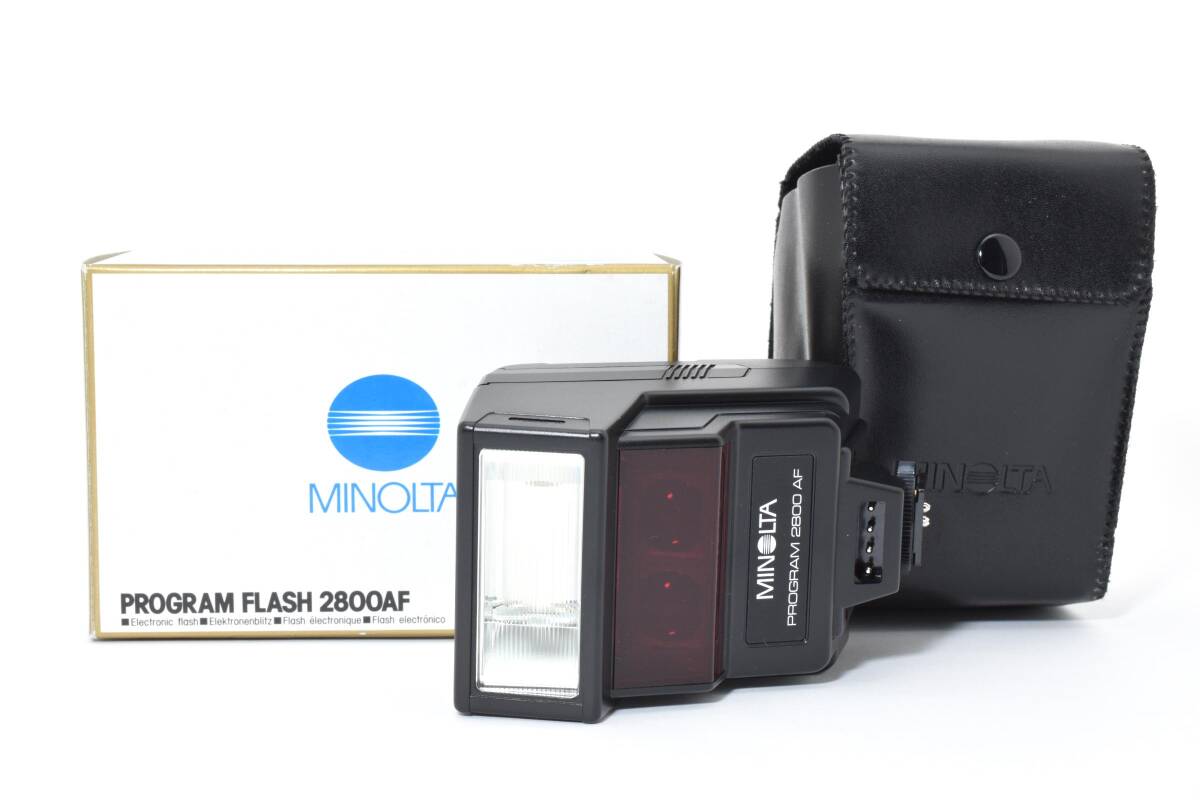 ★美品★ミノルタ MINOLTA PROGRAM FLASH 2800AF ストロボ 元箱付属★ W1100#AW2528