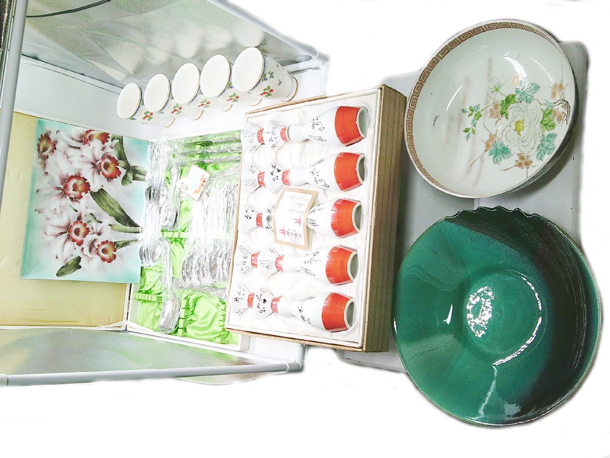 ★計6点まとめ とうしょう窯 Martian カトラリーセット 神田陶苑 酒器セット LANCEL カップ 七宝焼き 大清乾隆年製 和食器 中国食器★/Ｈ