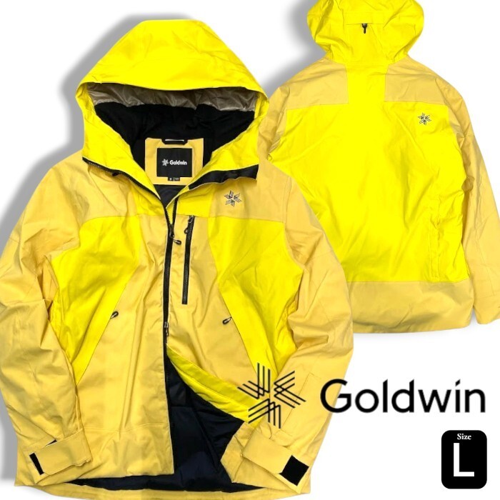 Goldwin ゴールドウィン 新品 定5.2万 透湿性 防水性 保温性 スキー 中綿入り ジャケット パーカー G13303 黄 3/L ▲130▼▼51024s02