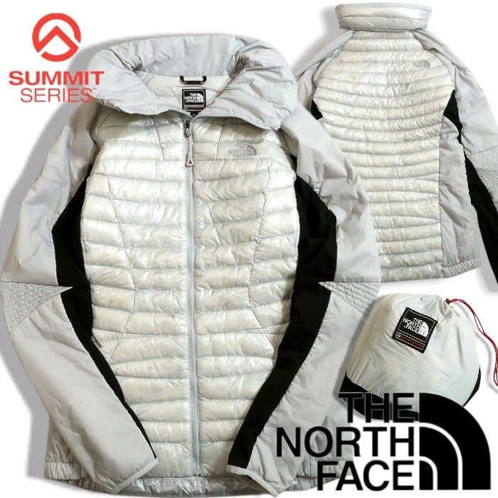 THE NORTH FACE ノースフェイス 新品 定3.2万 SUMMIT SERIES ストレッチ ナイロン ダウンジャケット DF84 グレー 90(L) ▲050▼50219k12