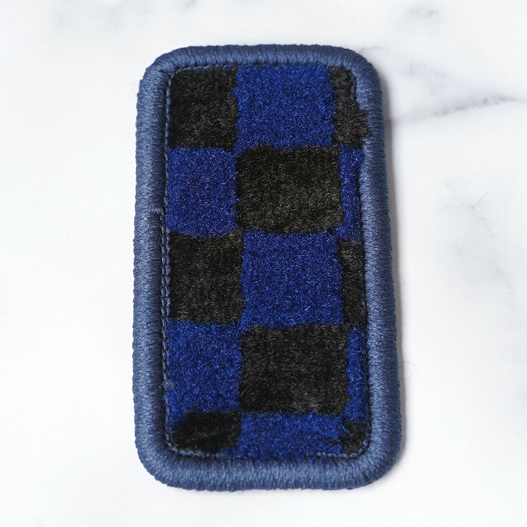 ラスト1☆ホンダ S660専用　センタートレイマット　チェック柄（ブルー×ブラック）　| 長期保管品 | 在庫限り | 新品 | 未使用 | 送料無料