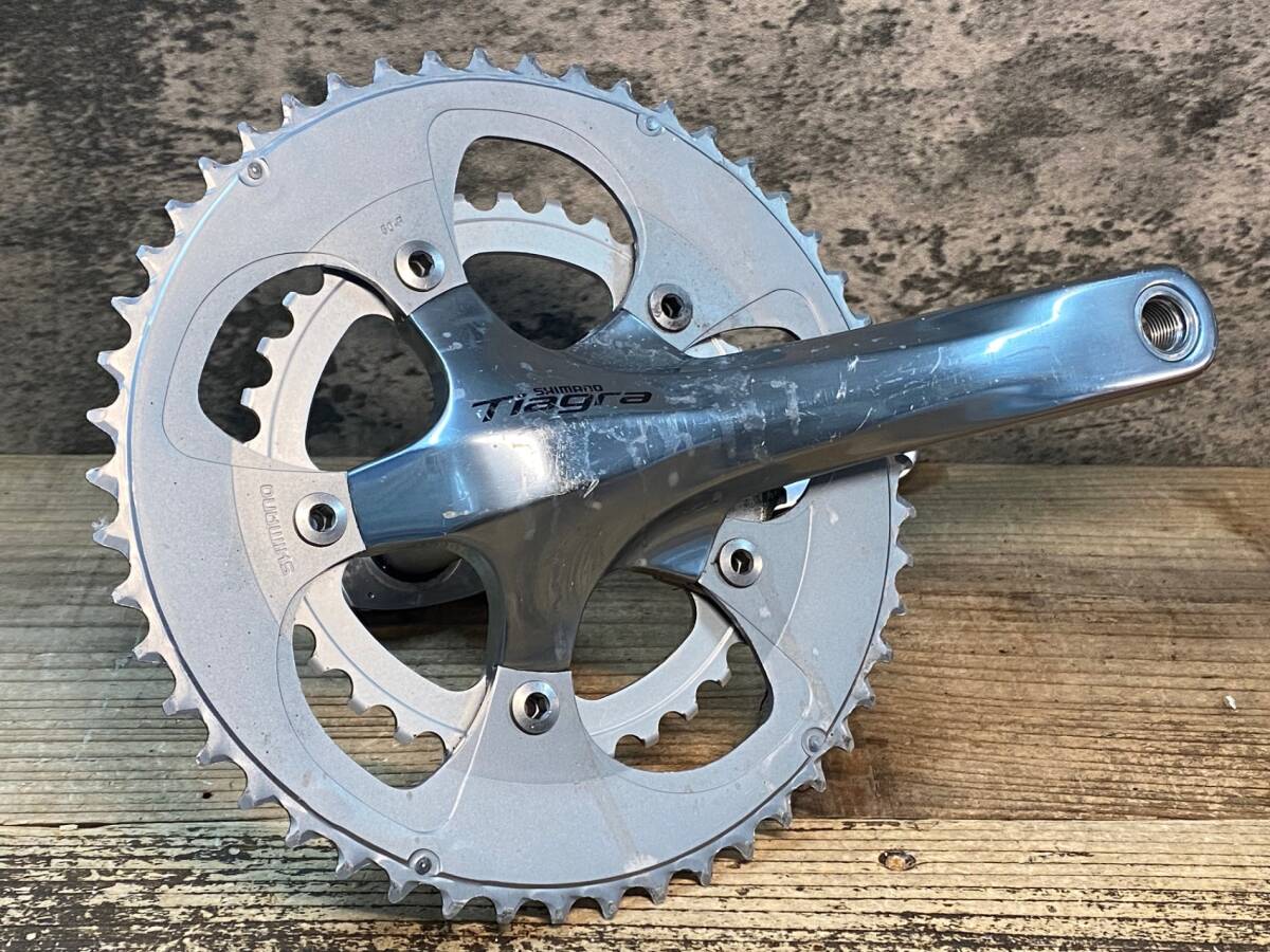 HZ023 シマノ SHIMANO ティアグラ TIAGRA FC-4600 クランクセット 50/34T 170mm ※キャップ,脱落防止ピン,ボルト欠品
