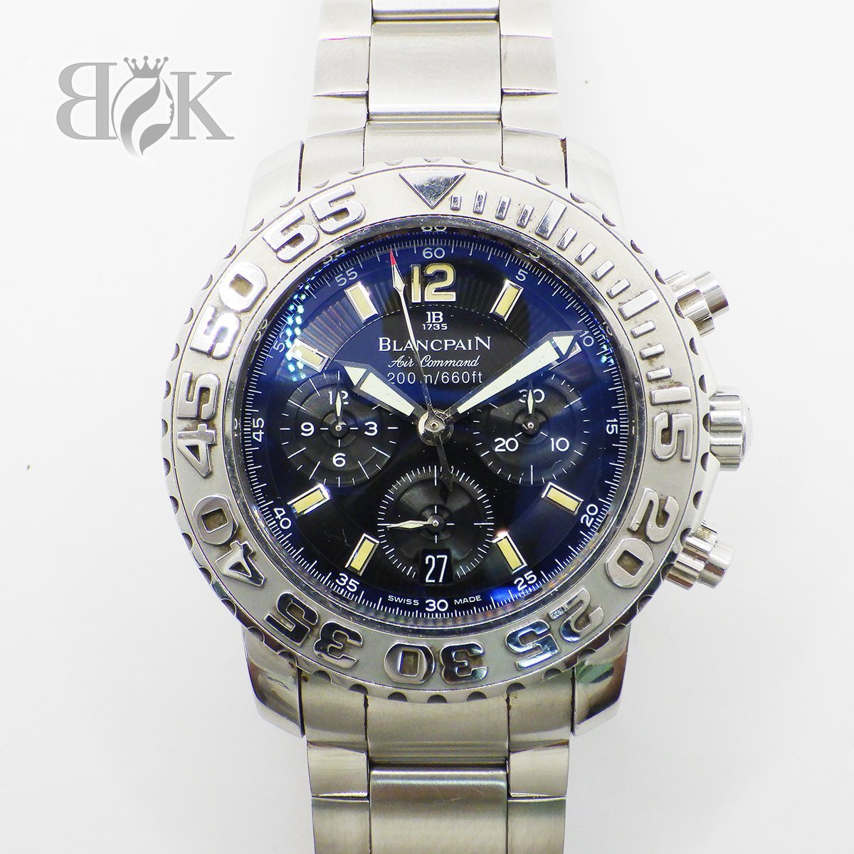 ブランパン トリロジー エアコマンド 2285 F1130 71 保証書 自動巻き メンズ 腕時計 ●