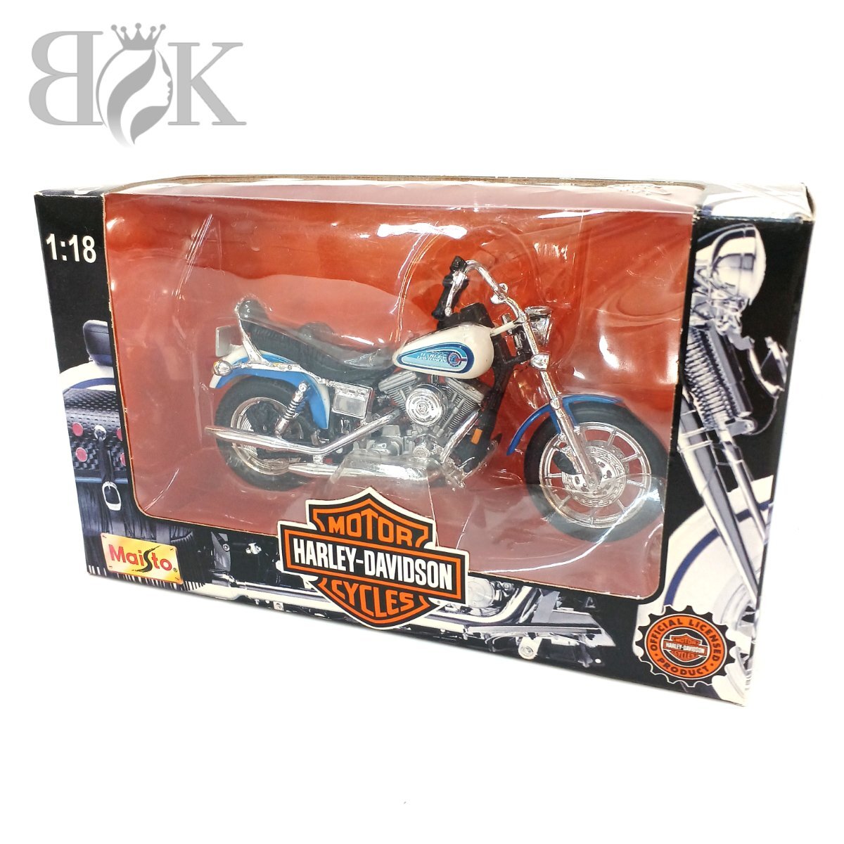 マイスト HARLEY-DAVIDSON ハーレーダビッドソン 92FXDB Daytona 1:18 1/18 ミニカー バイク フィギュア コレクション 箱入 Maisto 中古 ★