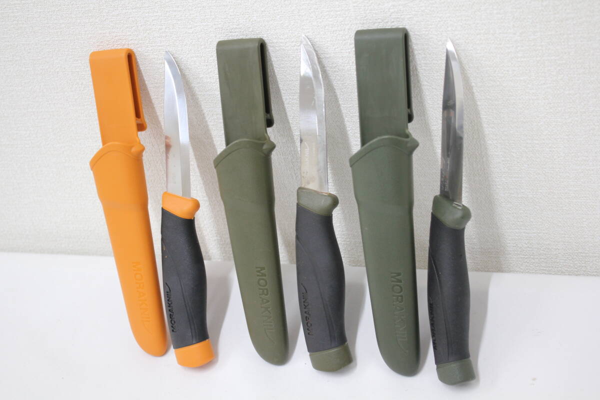 【返品保証】 【3点まとめ】MORAKNIV STAINLESS×2 CARBON モーラナイフ アウトドア用品 BT1175