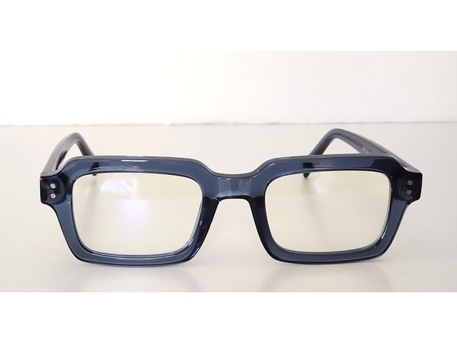 SQ Index クリアブルー スクエアメガネ 01