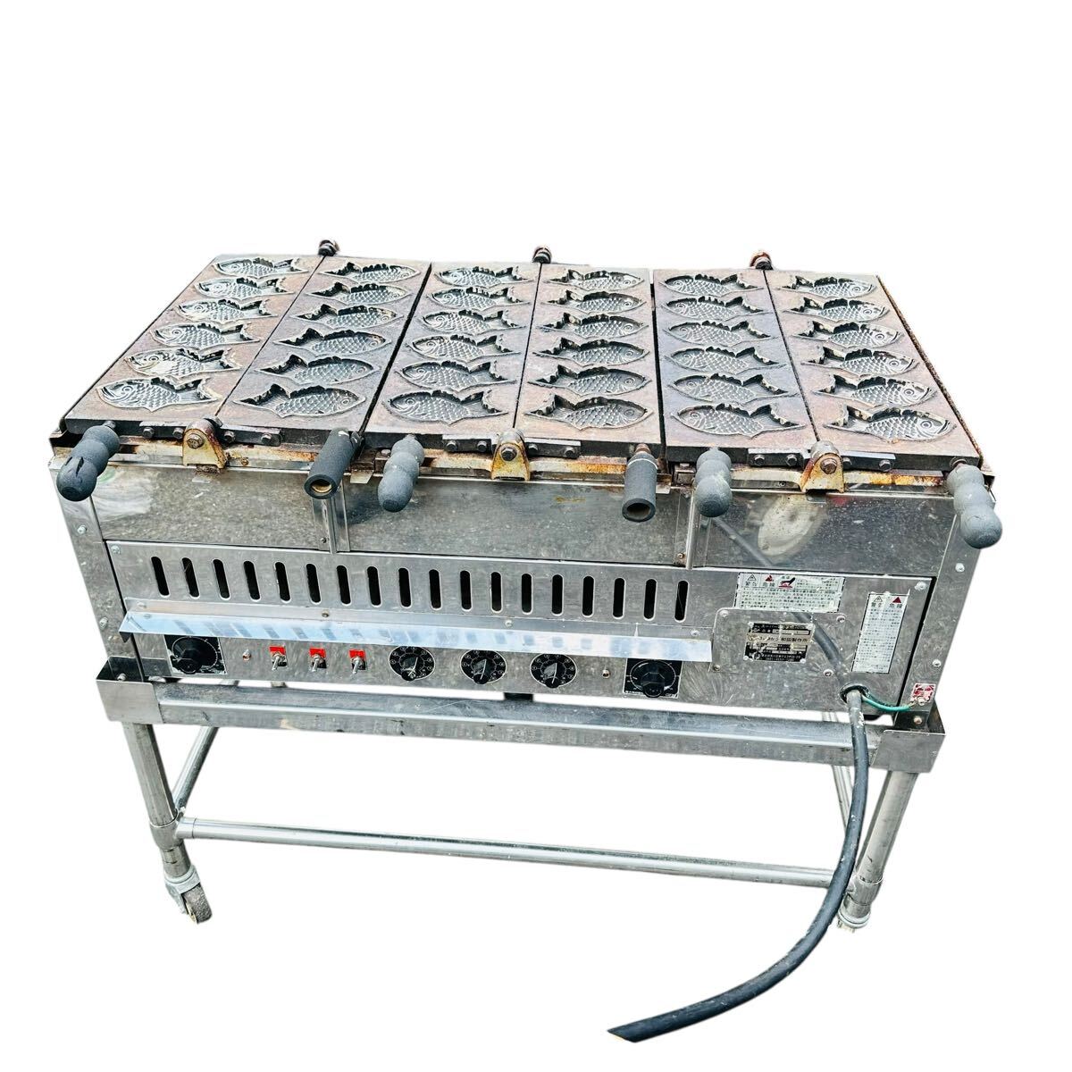 大和田製作所　電気万能型　たい焼き　3連　 厨房機器 業務用 調理器具 屋台　OWD-0402E スーパー電子　三相200V 