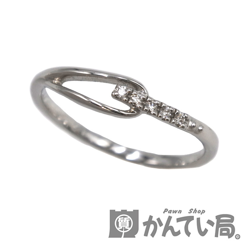 23097 VENDOME AOYAMA【ヴァンドーム青山】ダイヤモンド リング 指輪 K10WG ホワイトゴールド 約11号 アクセサリー ジュエリー レディース