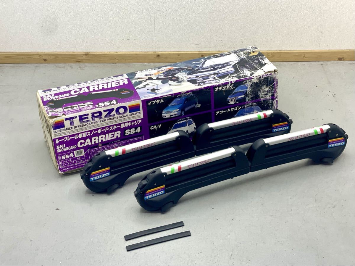 TERZO テルッツォ CARRIER SS4 ルーフレール車用 スノーボード スキー専用キャリア スノボキャリア スキー■兵庫県姫路市から 25-4802