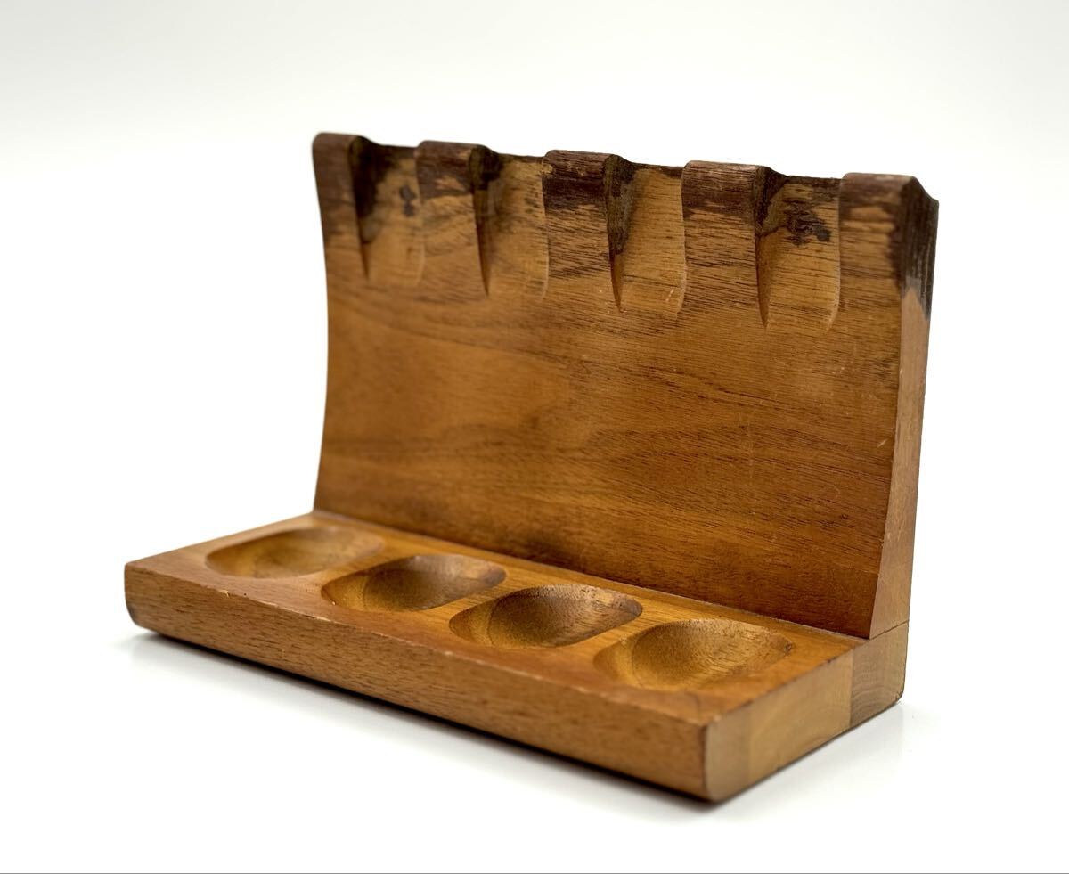 DECATUR INDUSTRIES パイプスタンド DECO ウォールナット 木製 4連 喫煙具 パイプ 煙草 喫煙グッズ■兵庫県姫路市から j5 25-4643