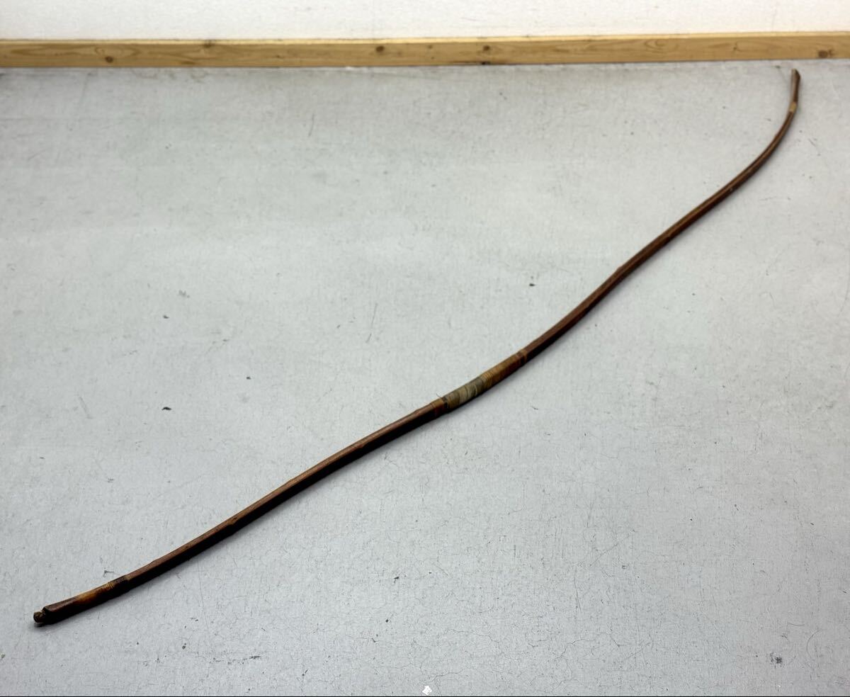 在銘あり 竹弓 弓 約0.58kg 約216.5cm 弓道 弓術 武具 武道 弓道具 ■兵庫県姫路市から 25-4682