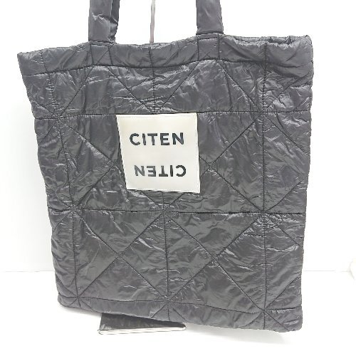 ◇ Θ CITEN シテン キルティング トートバッグ ブラック レディース E
