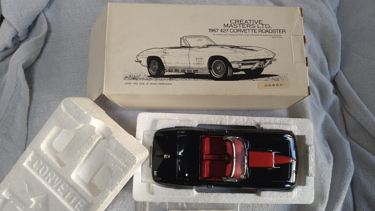 超・激レア　ビンテージ　1967年型 Z06 427　 シボレー　コルベット　スティングレイ　CREATIVE MASTERS LTD 1/20