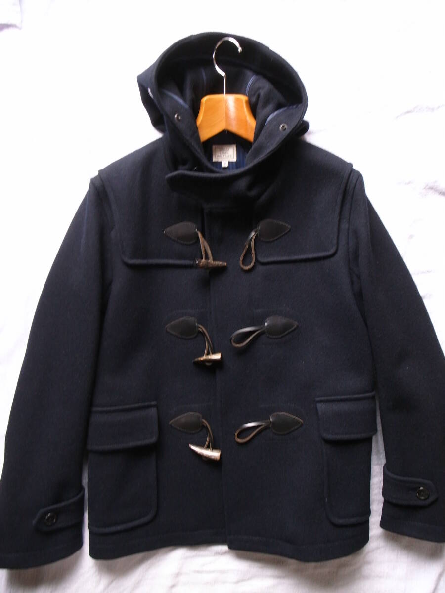 美品　ユナイテッドアローズ グリーンレーベル ダッフルコート 　サイズM　 濃紺 　メンズ 　ユーズド　USED