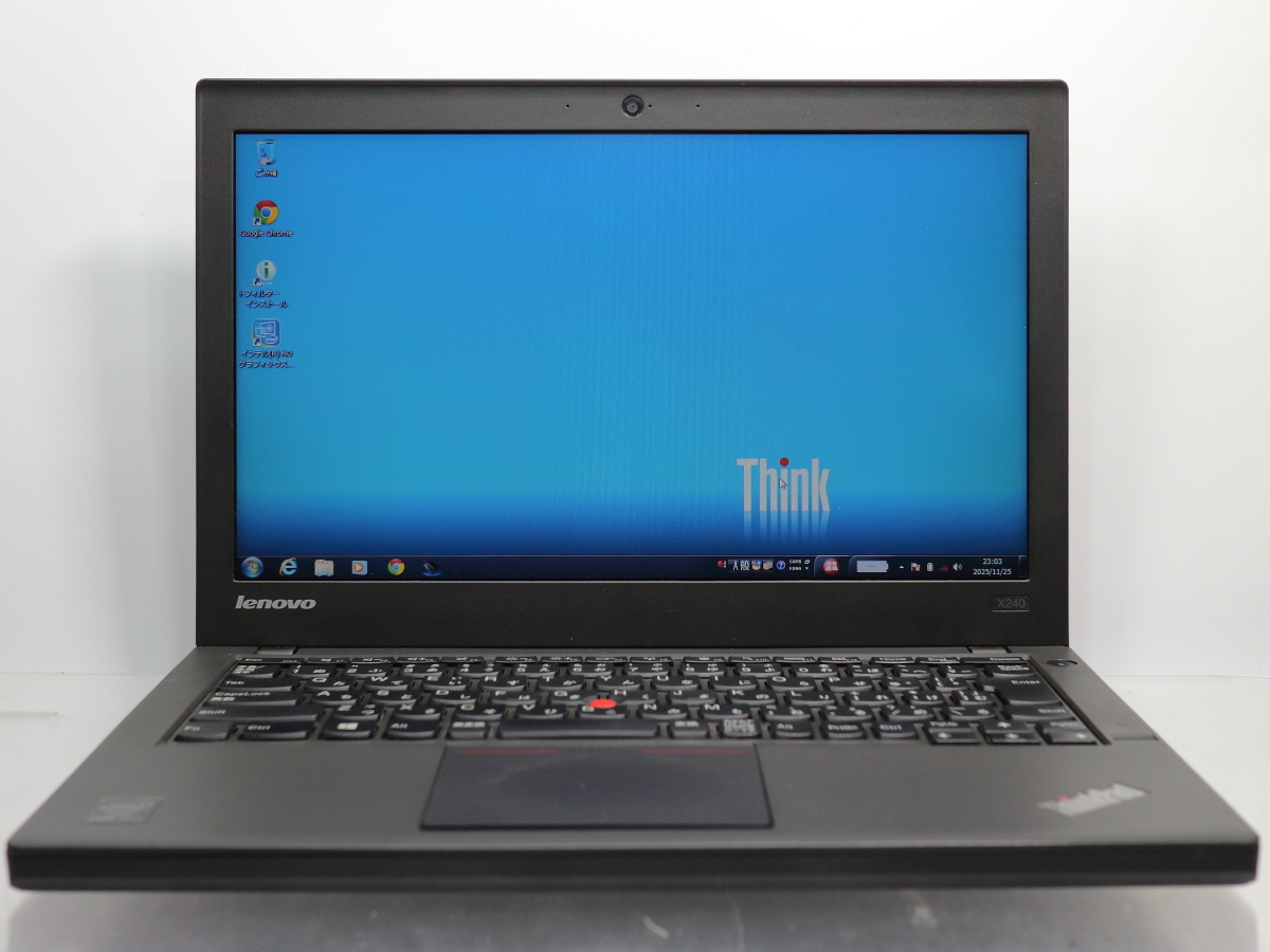 Lenovo ThinkPad X240 20AL-00B3JP/Core i7-4600U/8GBメモリ/SSD256GB/12.5 HD TFT/サブバッテリー/Windows7 Professional 64bit #1126