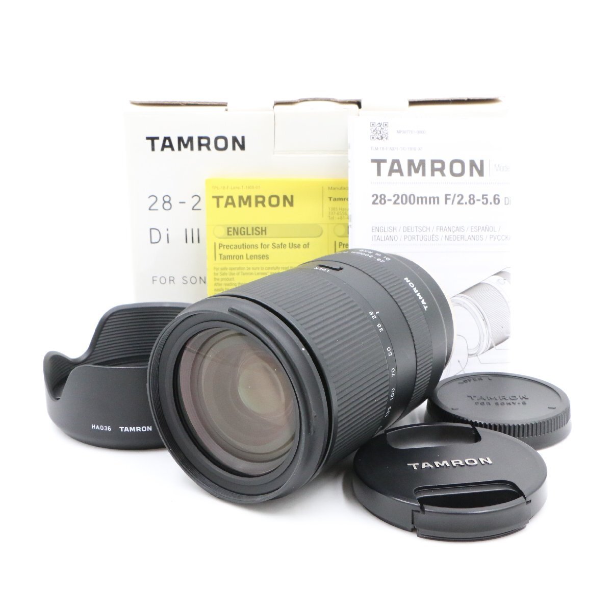 【極上品】TAMRON 28-200mm F2.8-5.6 Di III RXD A071SF for Sony タムロン