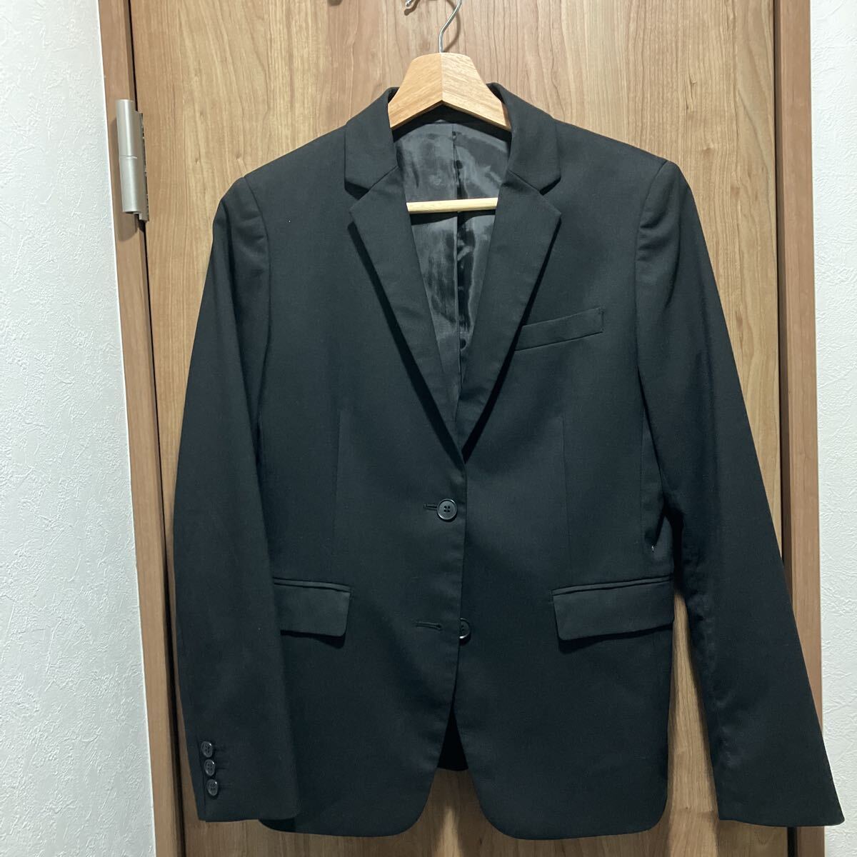 ユニクロ セットアップ スーツ ブラック