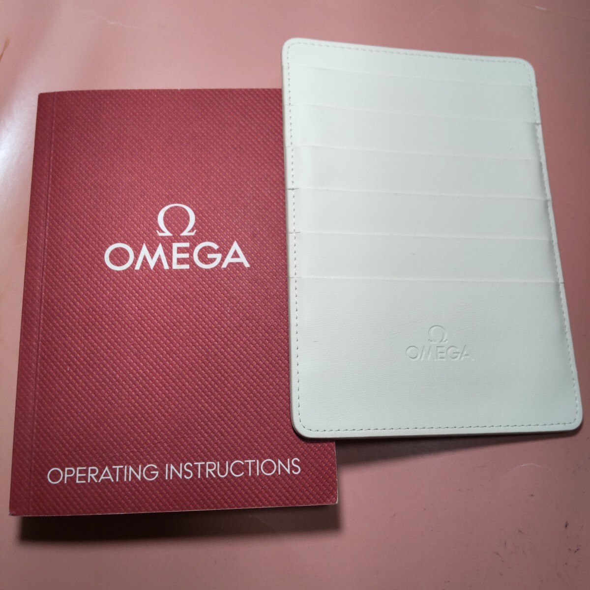 OMEGA 純正 Ω オメガ 正規 時計 取扱説明書 取説 冊子 アイボリー カードケース 非売品 1/09 日本語あり 03 送料込み