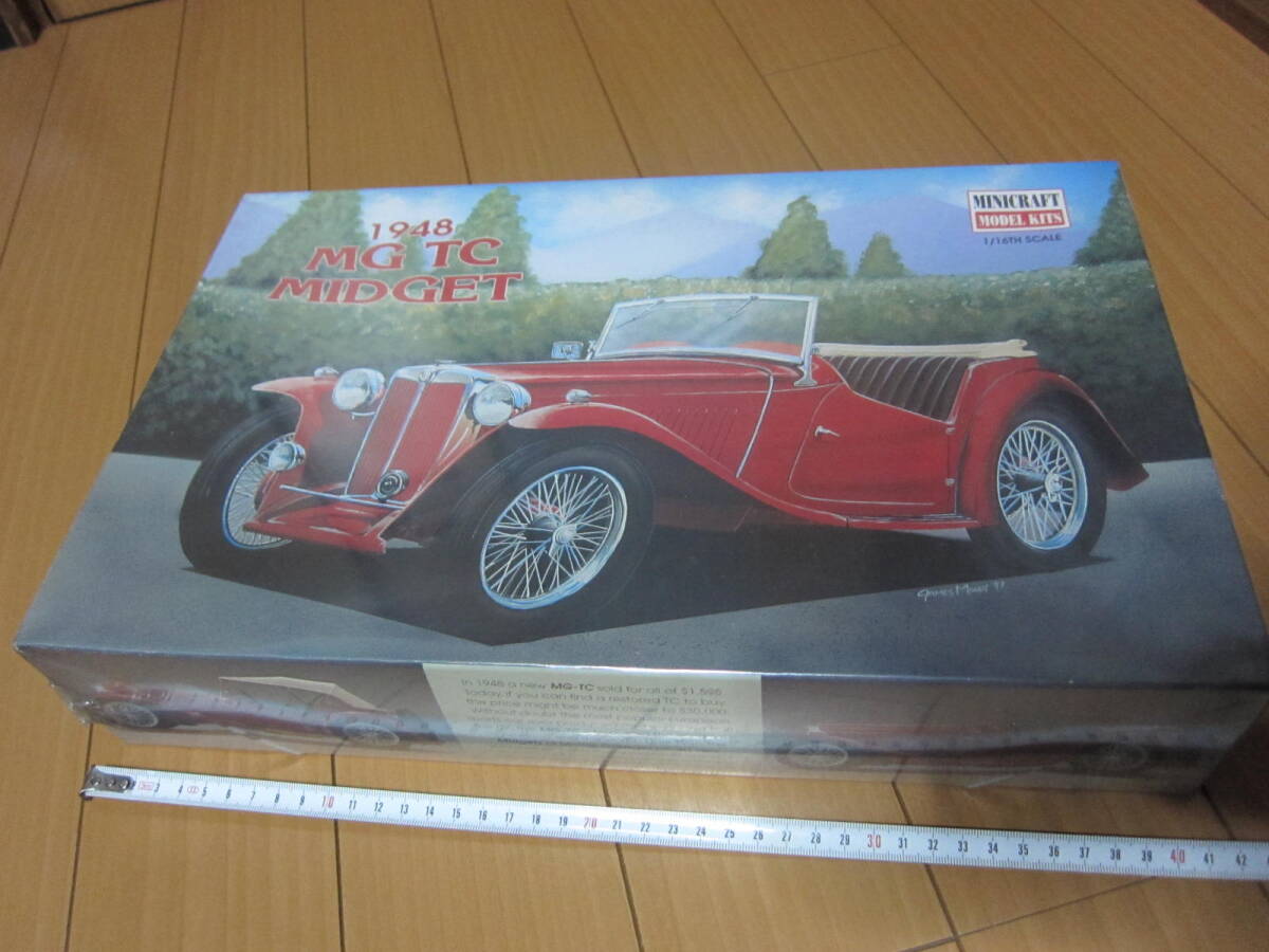絶版 希少 新品未組立 MG TC MIDGET 1/16 精密 希少 当時物『昭和レトロ 』MINICRAFT MODEL KITS