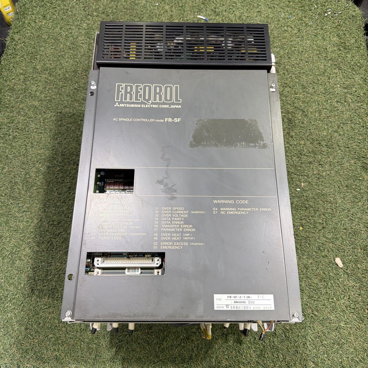 5L071 中古 MITSUBISHI AC SPINDLE DRIVE UNIT FR-SF-2-7.5K / SF-PW 三菱電機 インバーター 動作保証　