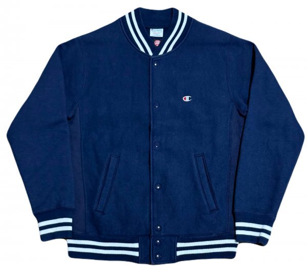 良品 Champion チャンピオン WINDSTOPPER ウィンドストッパー スナップ リバース ウィーブ スウェット ジャケット スタジャン / GORE-TEX
