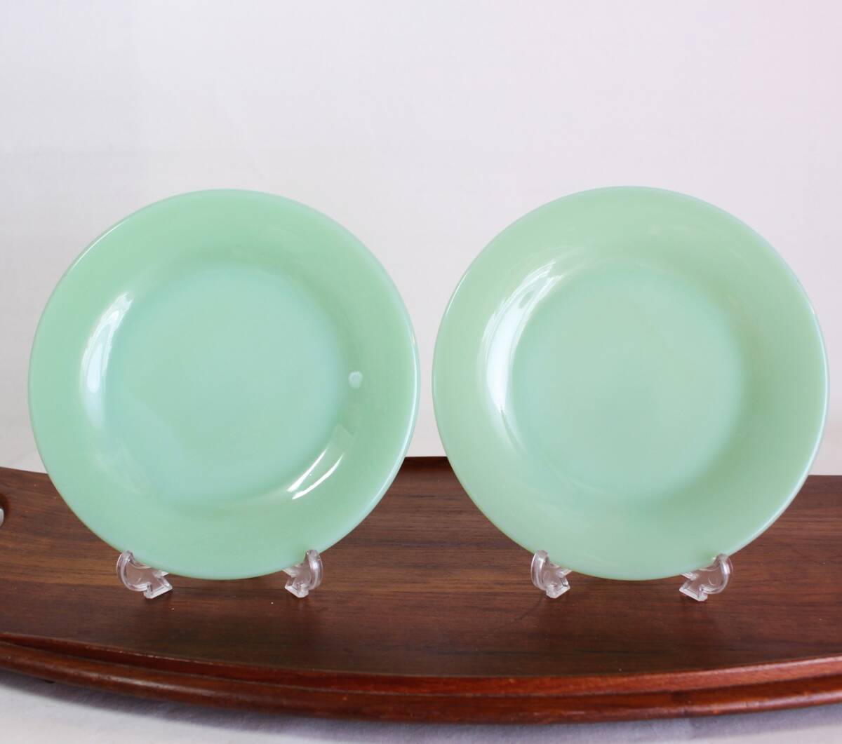 【送料無料】美品！ 2枚セット！ ファイヤーキング FIRE KING ジェダイ サラダプレート レストランウェア RW ヴィンテージ アメリカ製 USA