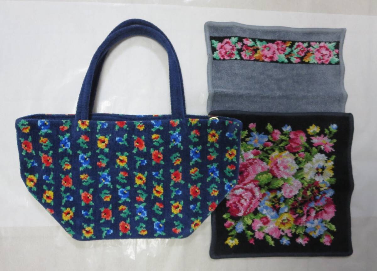 ☆　FEILER　フェイラー バッグ　ハンカチ　セット⑩　中古　☆