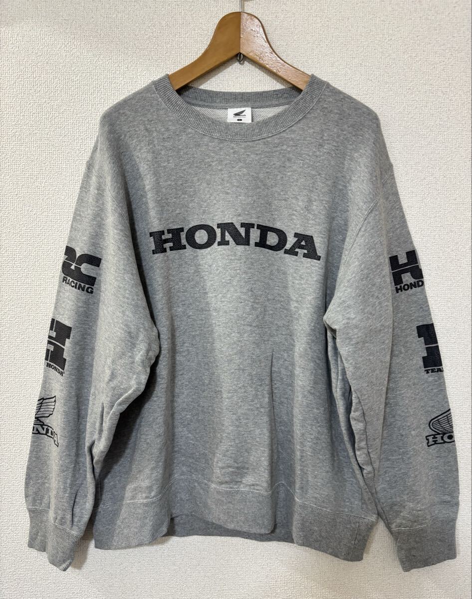 GU ジーユー HONDA ホンダ HRC メンズ スウェット プルオーバー トレーナー 灰色 グレー XLサイズ コラボ 限定 ゆるダボ 1102