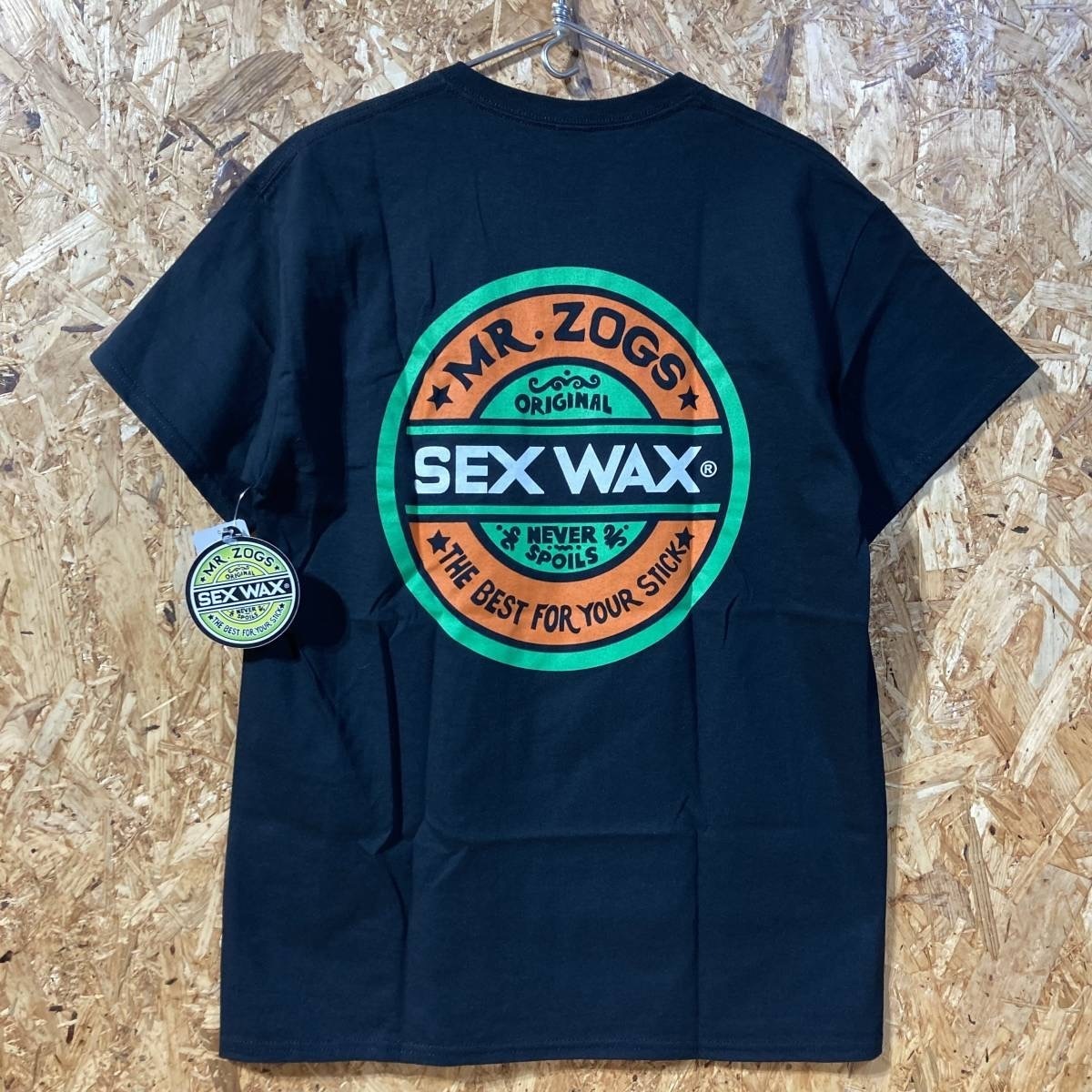 SEXWAX ムラサキスポーツ 半袖 Tシャツ M ブラック コラボ 別注 限定 セックスワックス ステッカー付き