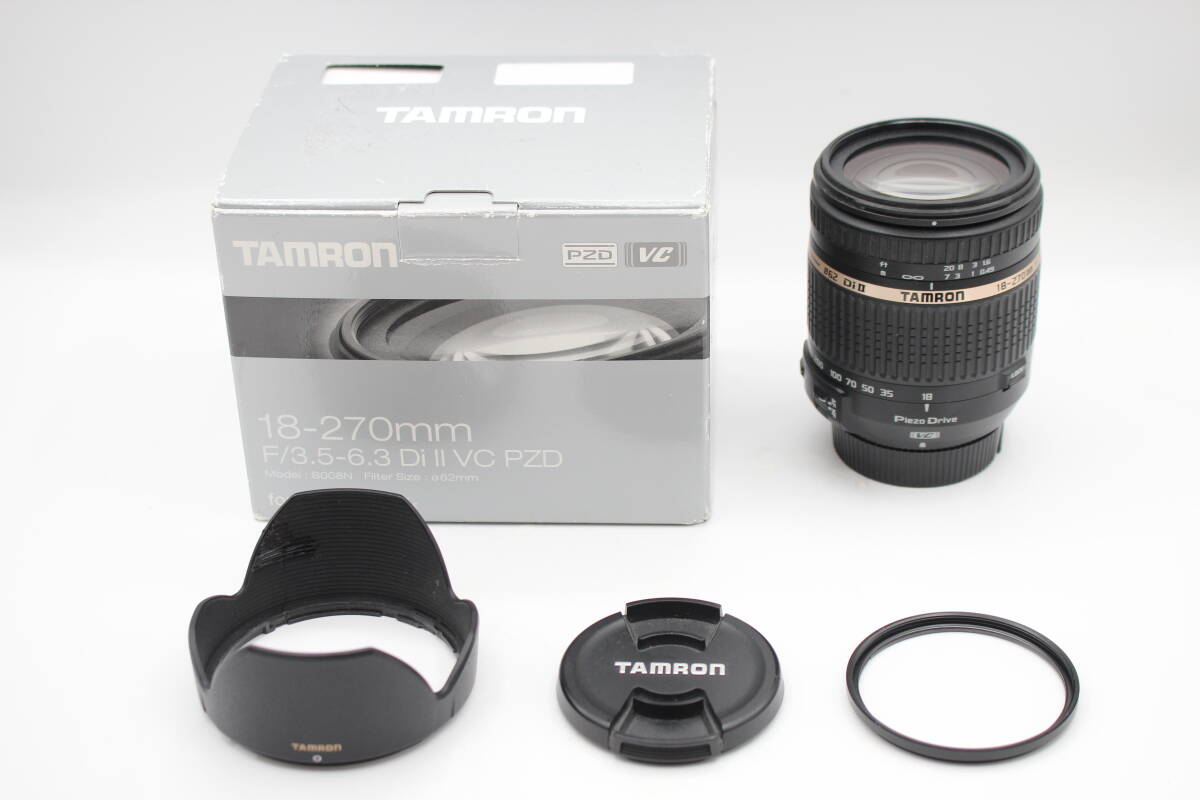 外観極美品◆TAMRON 18-270mm F3.5-6.3 Di II VC PZD B008◆Nikon用♪9540-1114