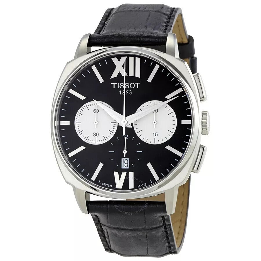 新品・未使用　Tissot　T-Lord　クロノグラフ　バルジューETA7753　オートマチック　ブラックダイアル　バックスケルトン　定価20.2万円