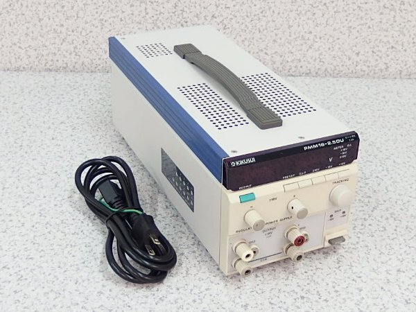 ■β 【現状品】 KIKUSUI/菊水 デュアルトラッキング多出力電源 【PMM18-2.5DU】 コンパクト電源 実験、試験用【1120-04】