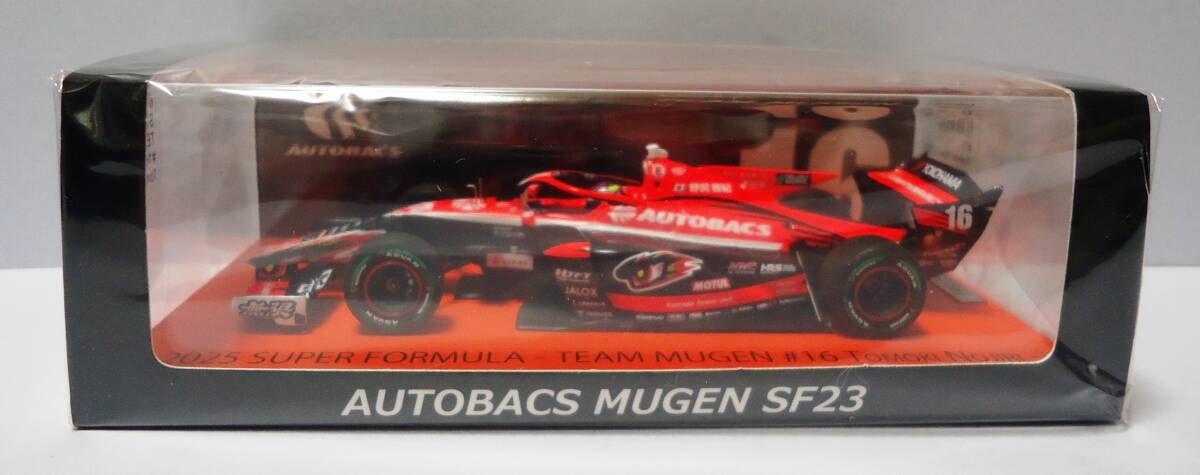 ★スパーク 1/43 ＃16 野尻 智紀 Tomoki Nojiri TEAM MUGEN SUPER FORMULA 2025 SF23 Spark