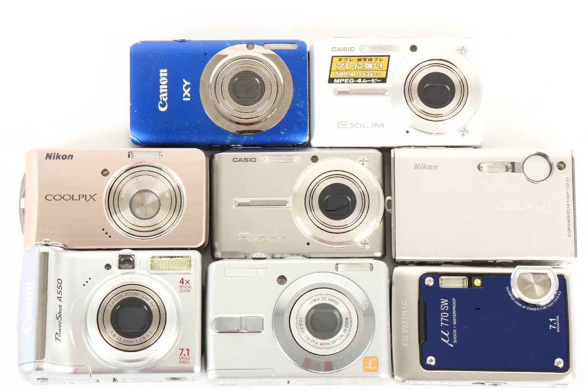 キャノン/ニコン/カシオ/オリンパス/パナソニック ◎ コンパクトデジタルカメラ まとめセット ◎ #5704拍卖