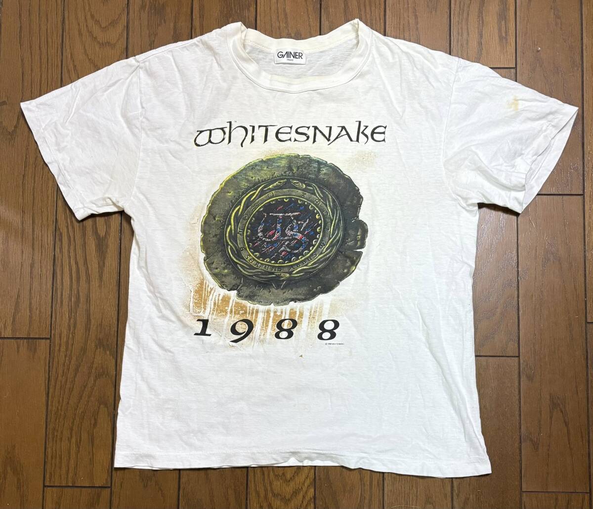 WHITESNAKE / 1988　JAPAN TOUR　Tシャツ　シングル ステッチ（メンズLサイズ）
