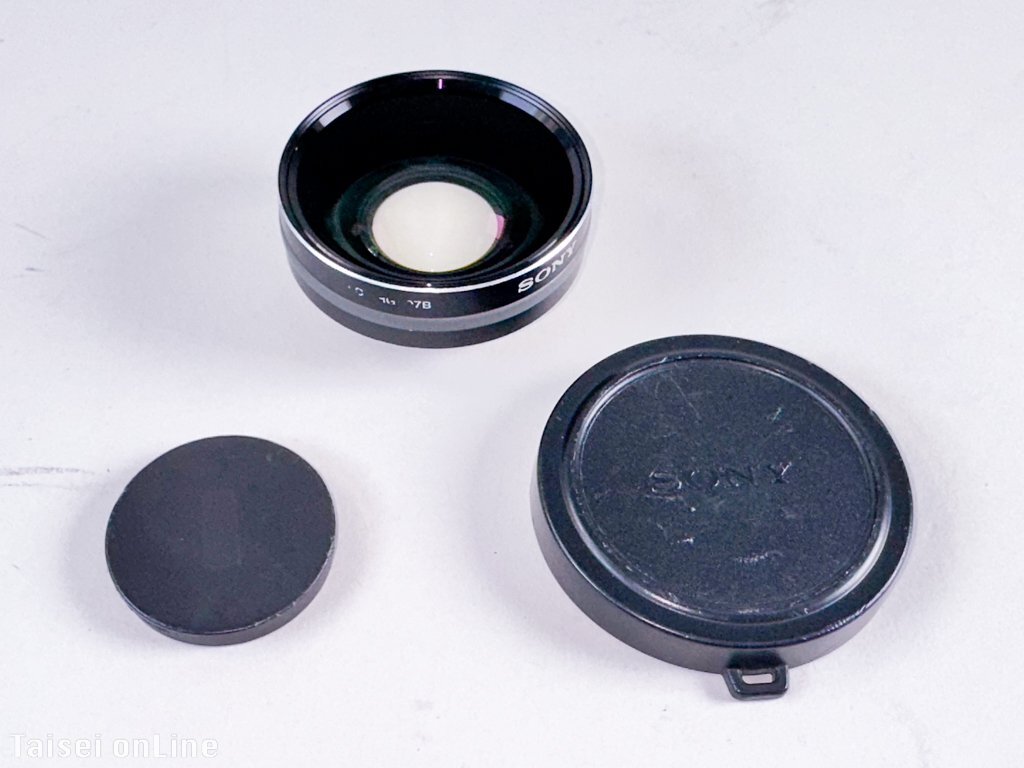 ソニー ワイドコンバージョンレンズ SONY VCL-HGA07B No.5 WIDE CONVERSION LENS ×0.75 ジャンク品扱い　25102914