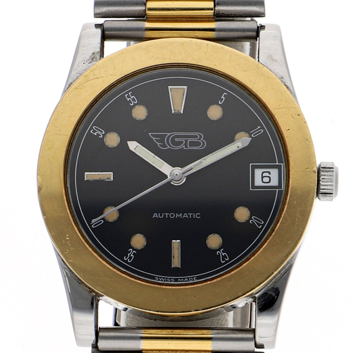 BVLGARI ブルガリ ジャンニ・ブルガリ 411502S Timeo ブラックダイヤル YG/SS 自動巻き ユニセックス【137549】