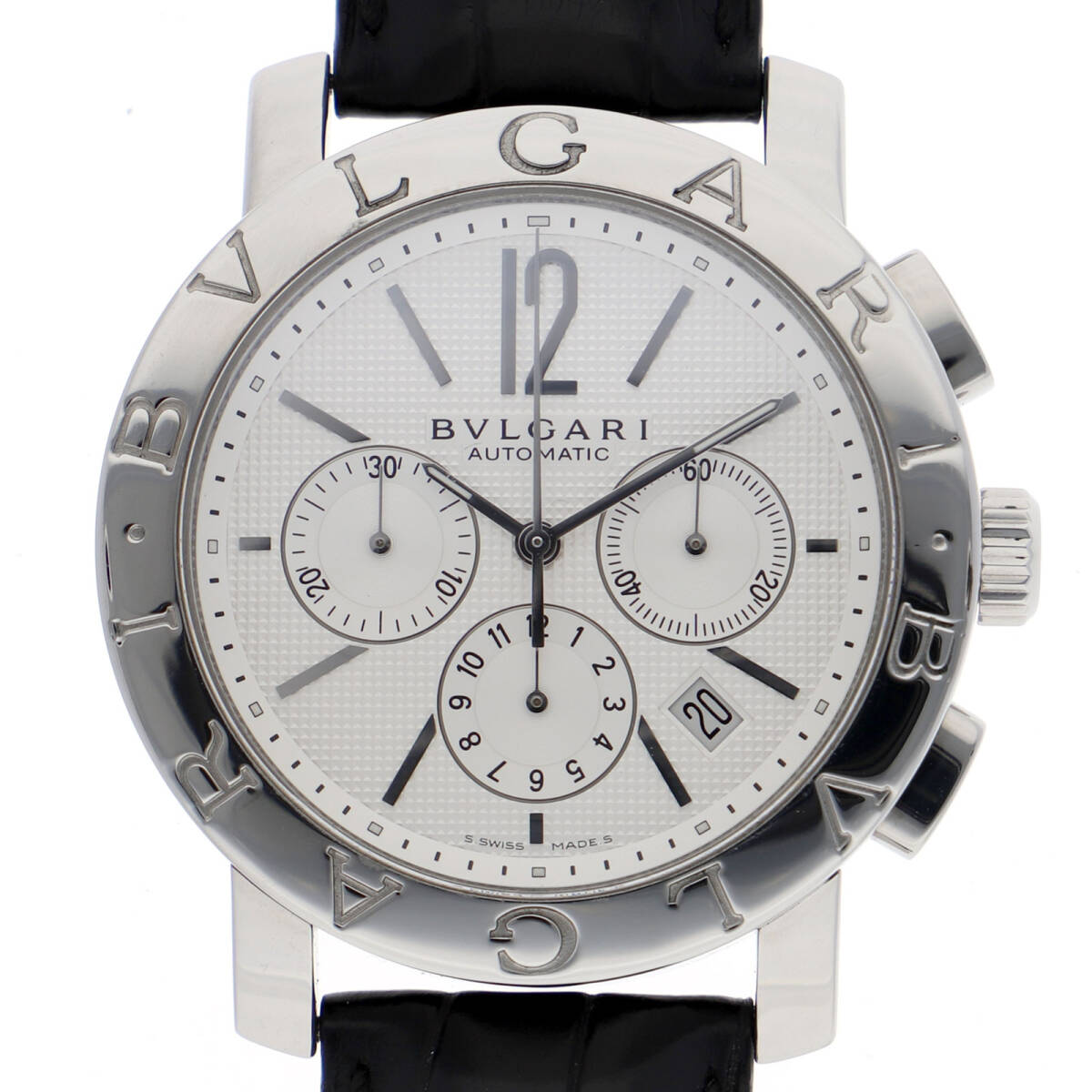 BVLGARI ブルガリ BB42SLCH ブルガリブルガリ ホワイトダイヤル SS 自動巻き メンズ【125632】