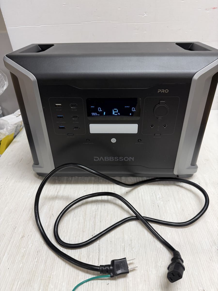 Dabbsson ポータブル電源 2100Pro 半固体リン酸鉄リチウム電池 15年長寿命 純正弦波 2400W高出力 最大瞬時4800W対応