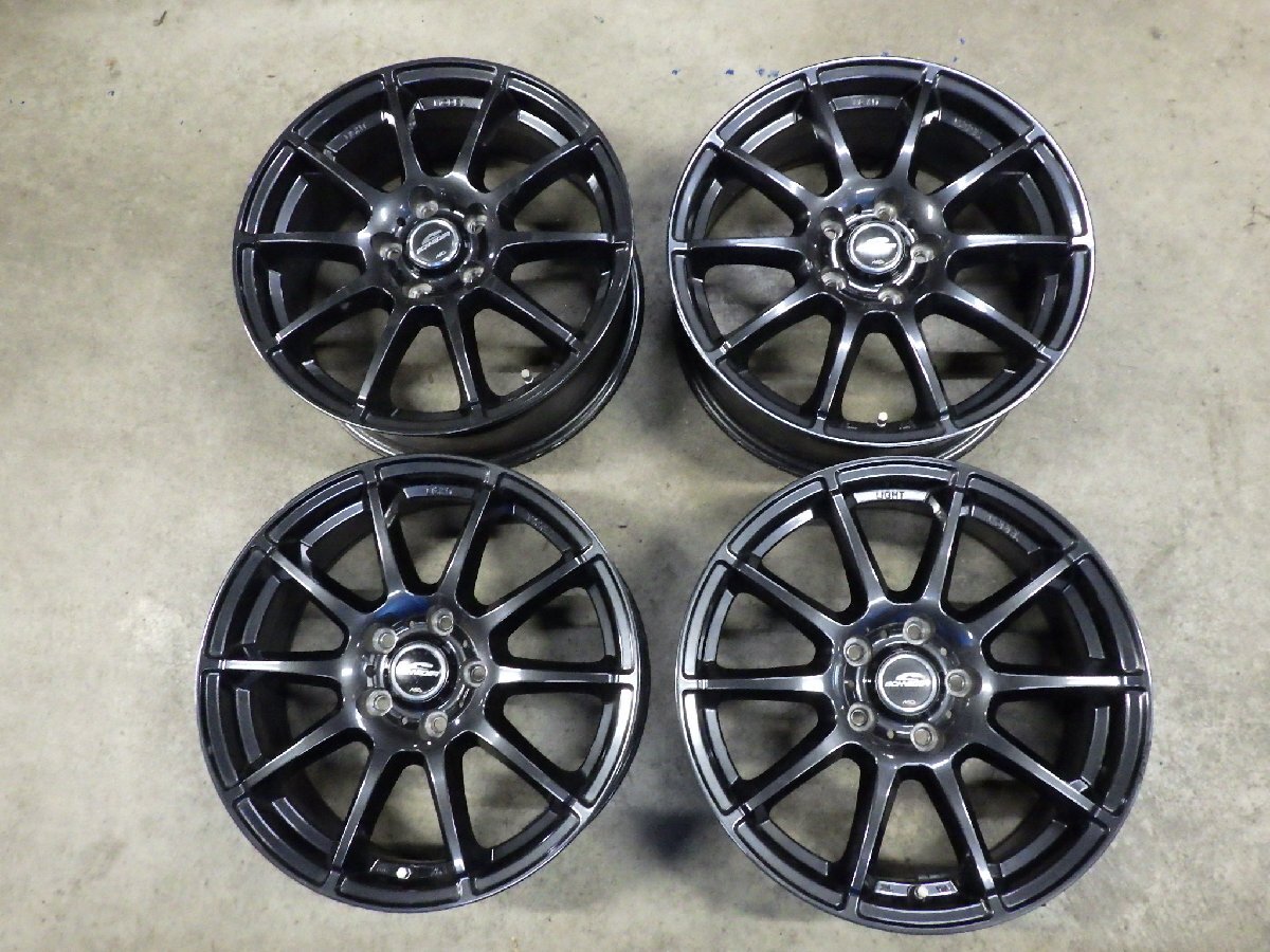 社外 17インチアルミホイール 4本 A-TECH SCHNEDER CHINA 17-7J 114.3-5H 48 セレナ ヴォクシー ステップワゴン 【個人宅直配不可】