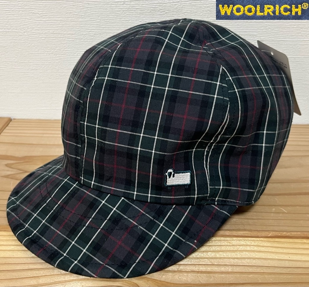 WOOLRICH キャップ タータンチェック 54cm 未使用品 ウールリッチ 帽子 ボールキャップ チェック