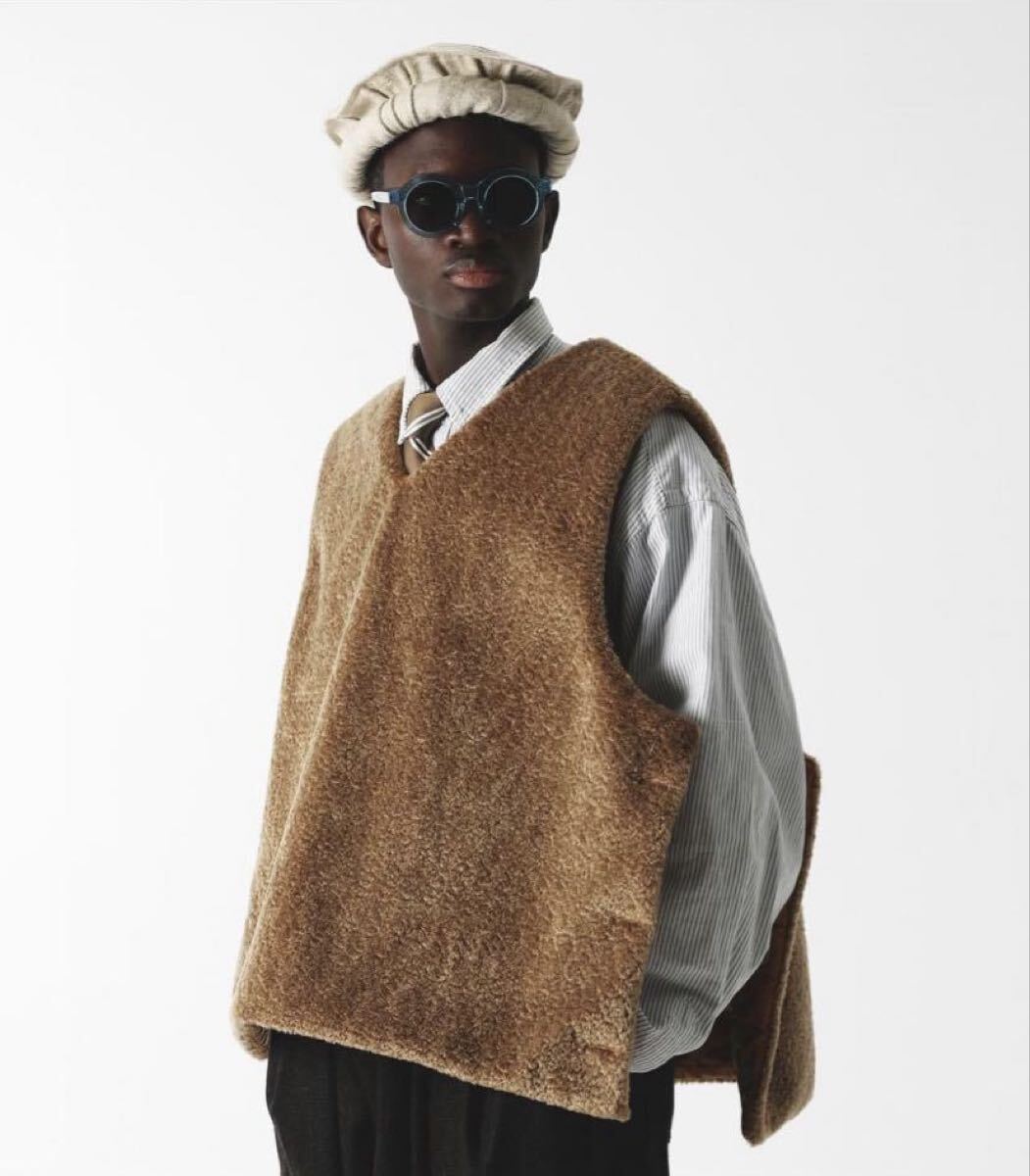 Sillage Quilt Apron Vest ボアキルティングリバーシブル