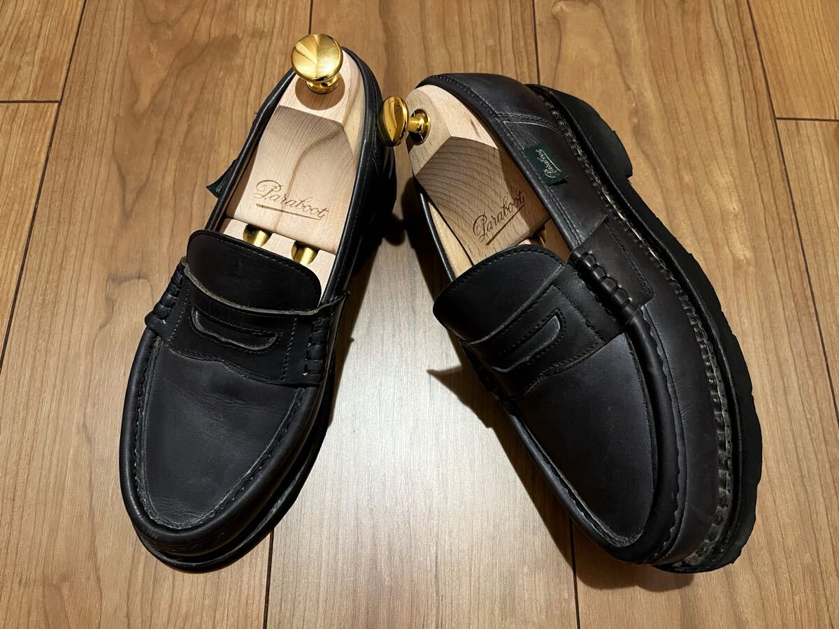 ３回着用のみ極美品★Paraboot ORSAY サイズ3 ネイビー オルセー シャンボード CHAMBORD パラブーツ ミカエル ランス