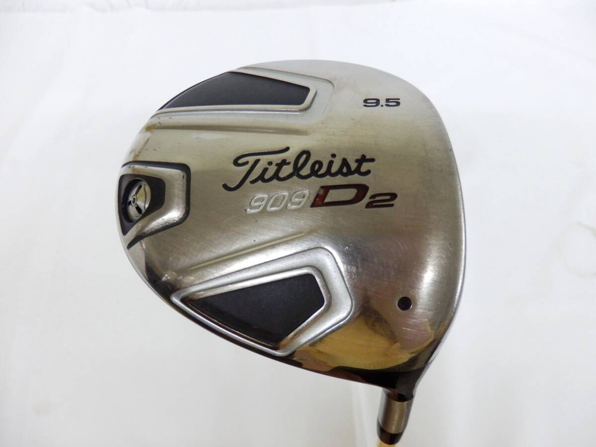 118C908K◆Titleist タイトリスト 909 D2 ドライバー 9.5° ドライバー シャフト フジクラ ROMBAX 7F09 フレックス: S 中古