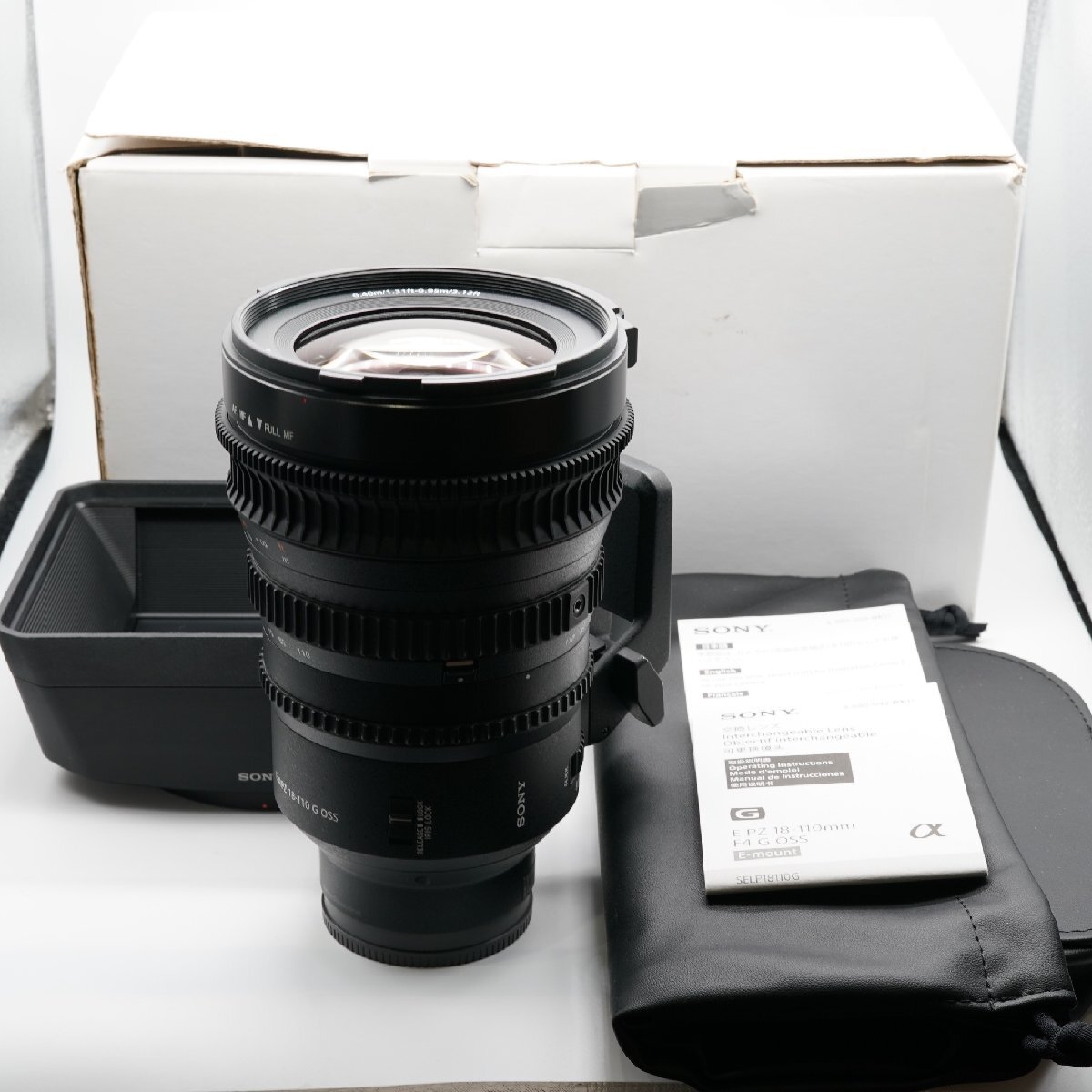 新品級 ソニー SONY E PZ 18-110mm F4 G OSS SELP18110G あると嬉しい元箱・取説・付属品完備！