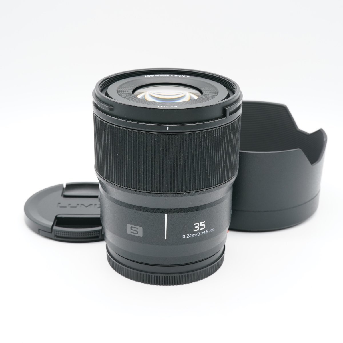 ほぼ新品 パナソニック LUMIX S 35mm F1.8 S-S35 あると嬉しい純正フード付！