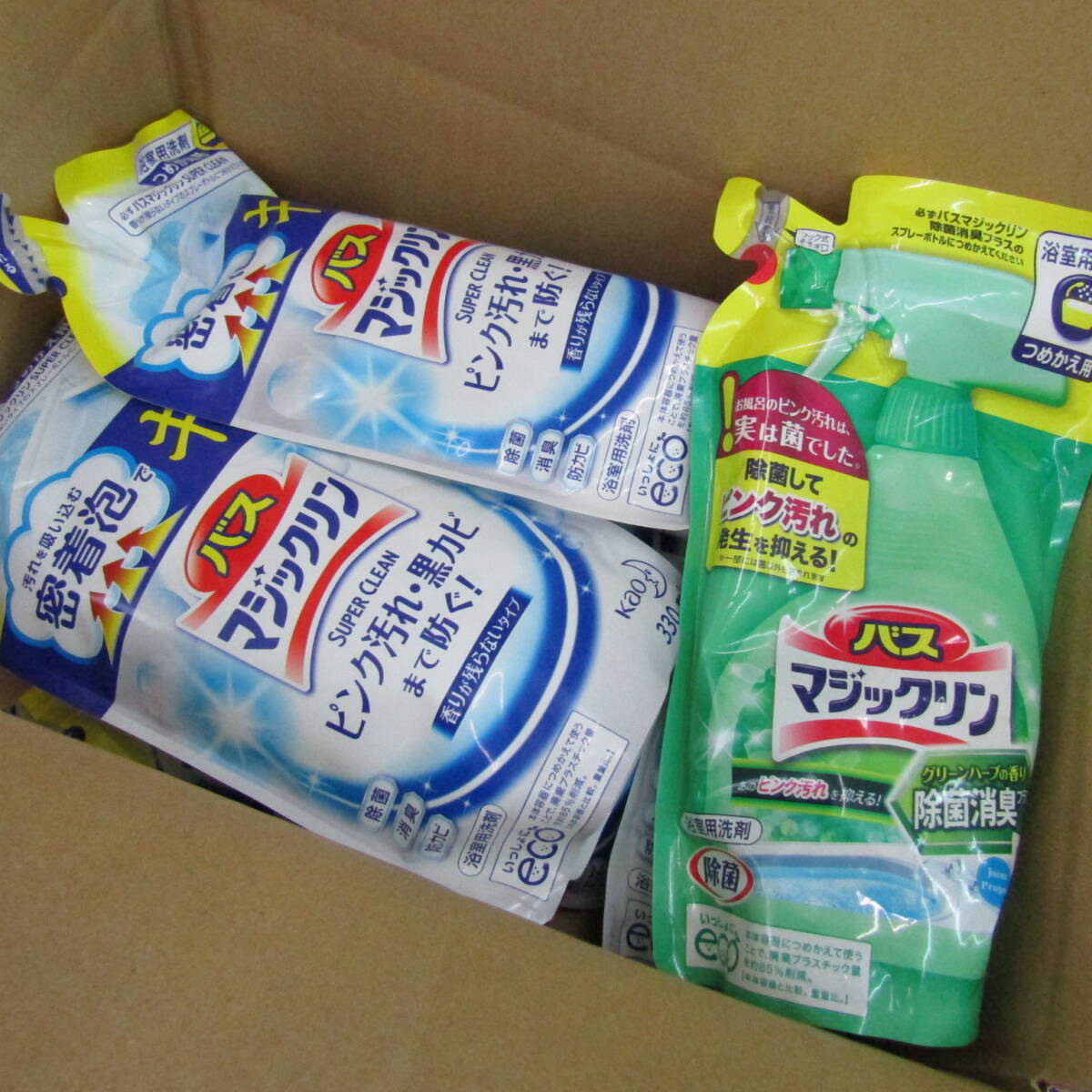 花王 バスマジックリン 浴室用洗剤 詰替 未使用 7点セット まとめて 大量 日用品 同梱不可 Kao
