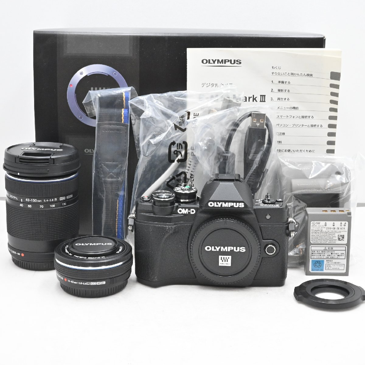 OLYMPUS ミラーレス一眼 OM-D E-M10 MarkIII EZダブルズームキット ブラック