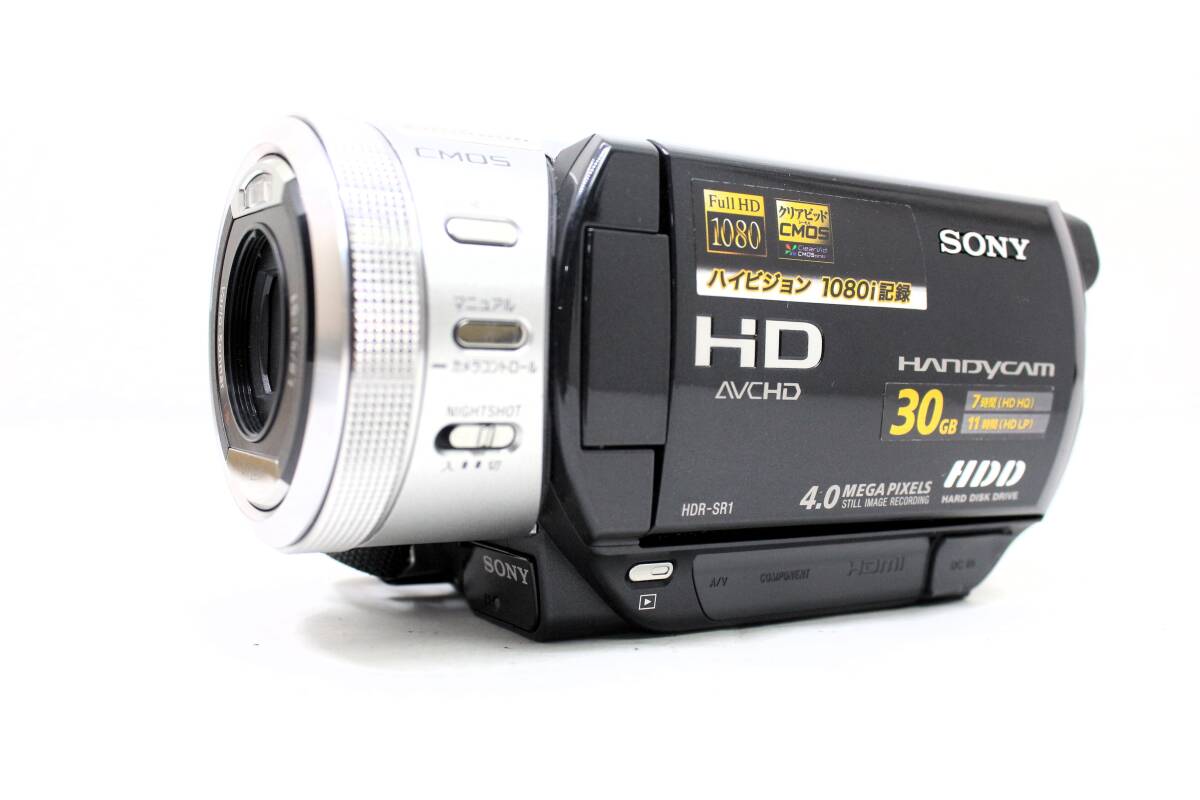 ★美品★SONY ソニー HDR-SR1 Carl Zeiss Vario-Sonnar T＊ 5.1-51mm F1.8 HDビデオカメラ Handycam OK8886